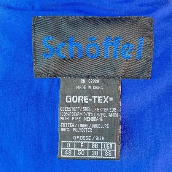 Schoffel Ski Jacket Gore-Tex Waterproof Size 6 Small 38 Red White Blue Black EUC - Picture 13 of 16